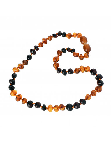 Cognac and Cherry Teething Necklace