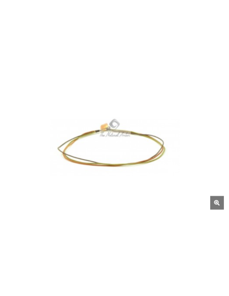 Multicolor Strips with Amber Clasp