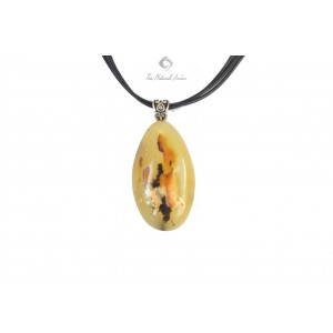 Milky Amber Adult Pendant with Sterling Silver 925