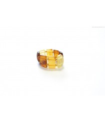 Raw Multi Amber Ring on Elastic Bands
