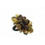 Faceted Green Baltic Amber Flower Ring