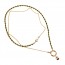 Delicate Green Amber Necklace with Gold Plated Chain and Pendant for Adults