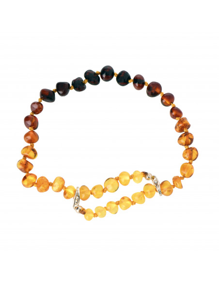 Rainbow Amber Anklet