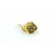 Green Twisted Amber Pendant with Sterling Silver 925