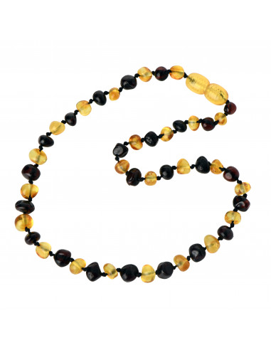 1Honey &1Cherry Baroque Polished Baltic Amber Beads Baby Necklaces