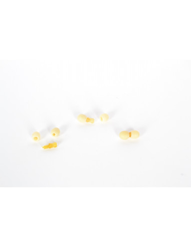 Milky Plastic Raw Pop Clasps