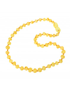 Lemon Baroque Raw Baltic Amber Teething Necklace