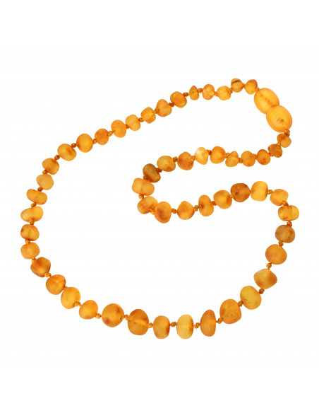 Honey Baroque Raw Baltic Amber Teething Necklace