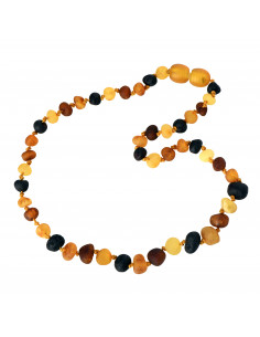 Multi Baroque Raw Baltic Amber Teething Necklace