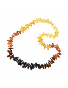 Cognac Chip Polished Amber Beads Necklace for Baby